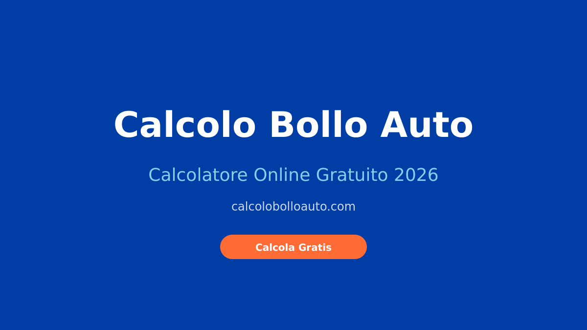 Calcolo Bollo Auto